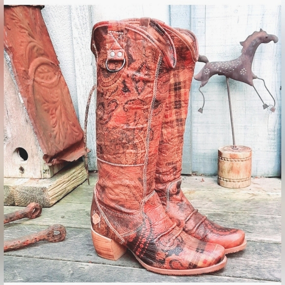 GOLDMUD Handmade in Portugal, Leather Cowboy Boots - Picture 8 of 9